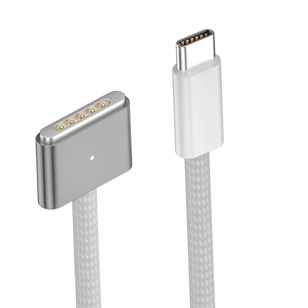 Kabel Pengisi Daya USB C Ke Magnetic3 2M Indikator LED Tipe C Ke Kabel Pengisi Daya Magnetic3 untuk MacBook Air 2022/Pro 2021 2023