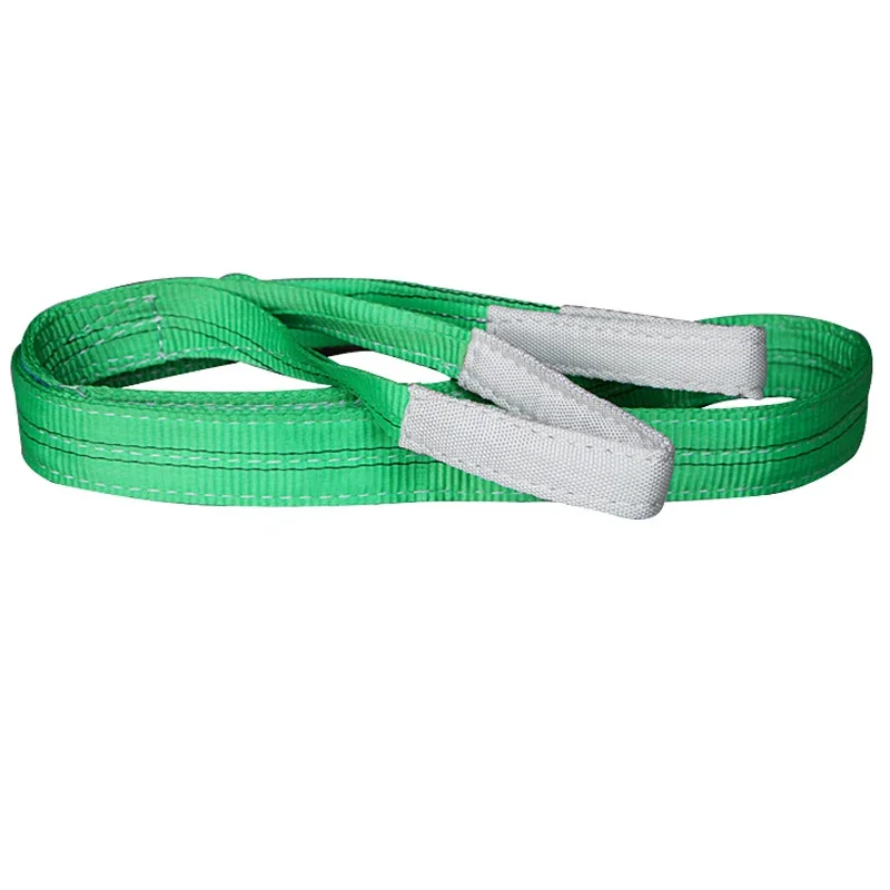 High Tenacity 1/2/3/4 Ton Factory Custom High Strength 100% Polyester Colorful Flat Eye Webbing Sling