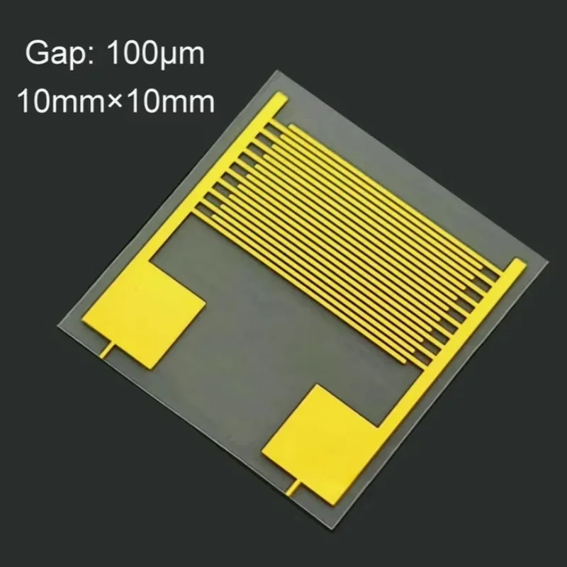 5PCS 100μm Flexible PET Forked Finger Electrode Capacitive Array Gas Biohumidity Sensor Chip