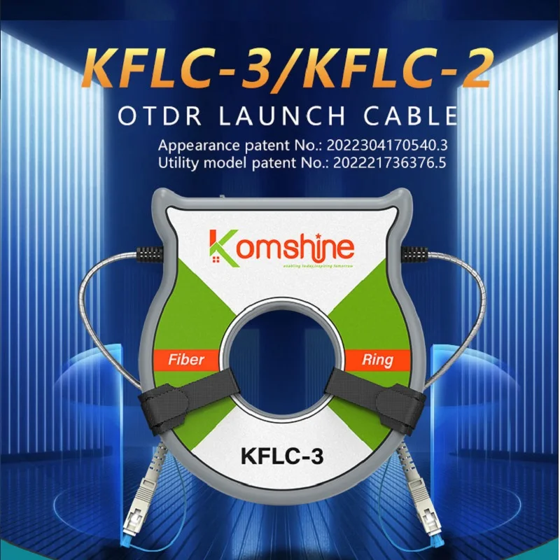 

OTDR Dead Zone Eliminator Singlemode SC APC-SC APC Komshine KFLC-2 Upgraded to KFLC-3 Metal Sheath Launch Cable Ring G652D