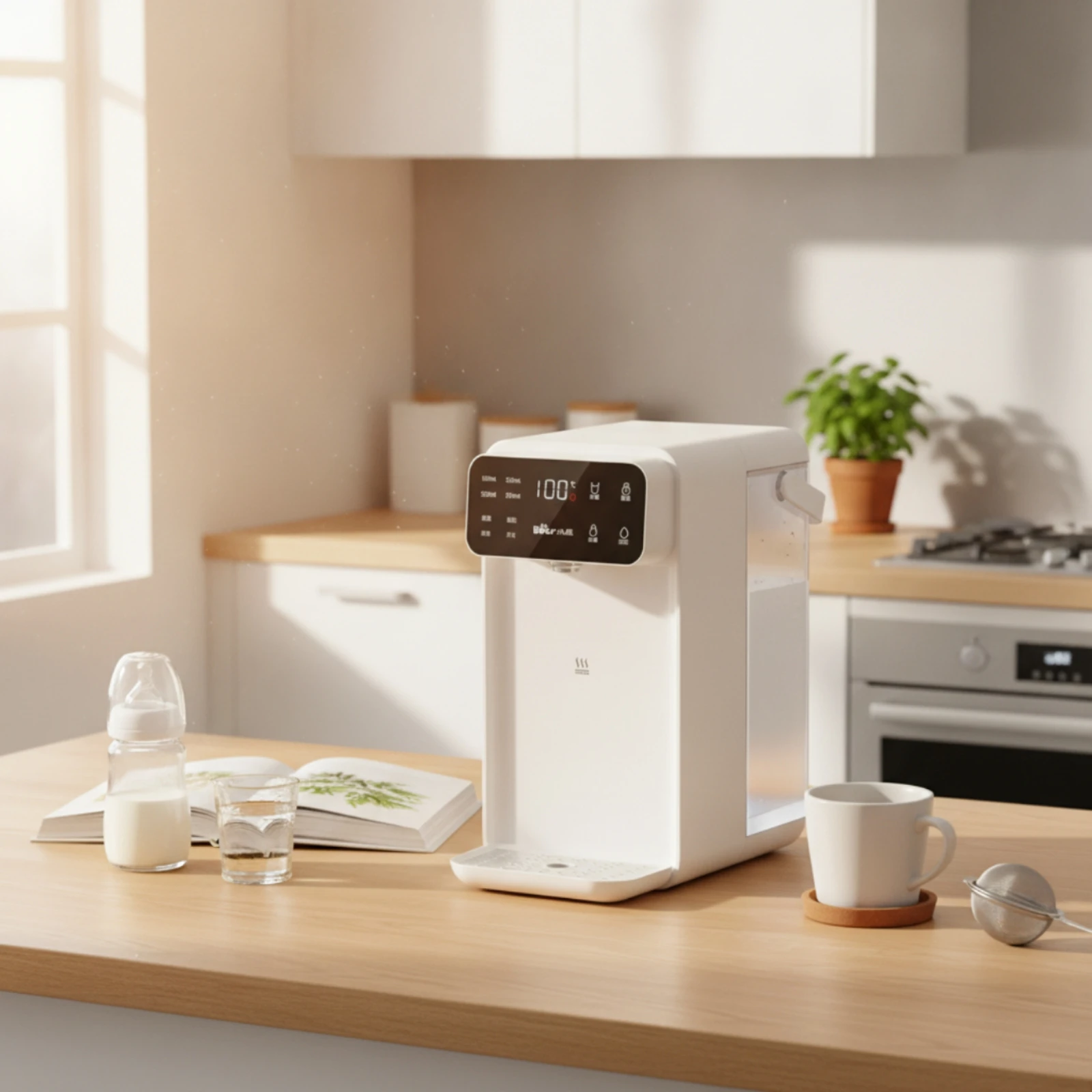 Instant Hot Water Dispenser Self-Cleaning Hot Water Dispenser Appliance Compact Touch Control for Kitchen, Office
