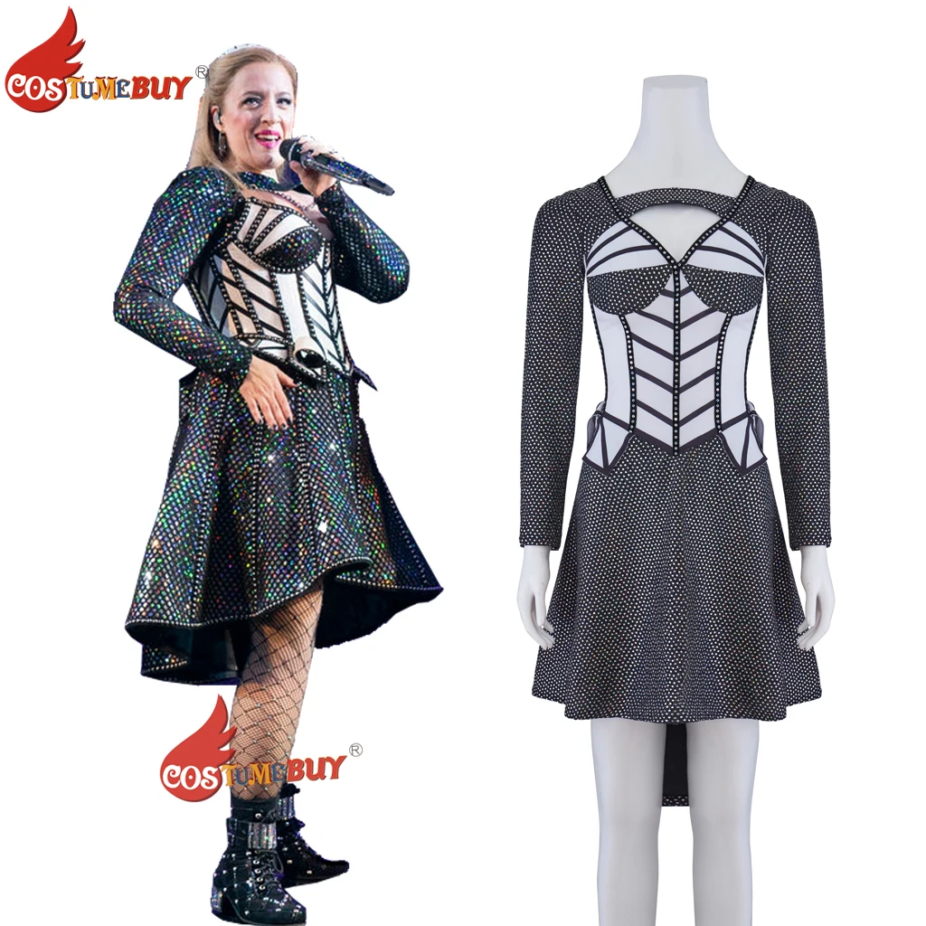 

Six The Musical Jane Seymour Cosplay Costume Inspired Women's Fishnet Dress Stage Fashion Short Dresses