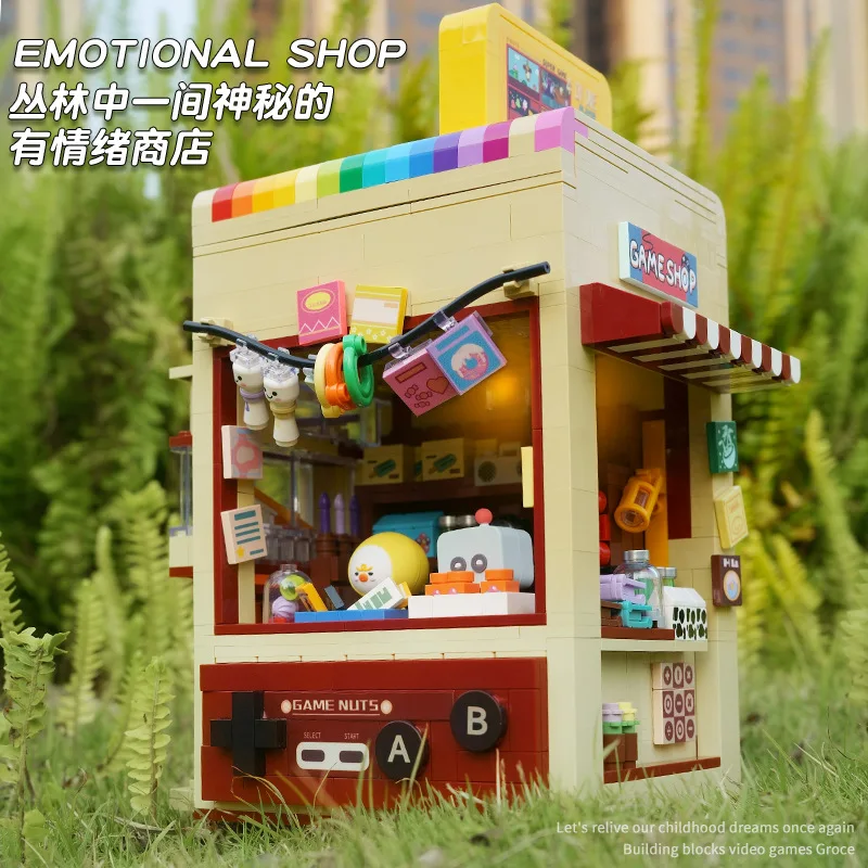 Post Video Spiele Lebensmittel geschäft Modell Bausteine Spielzeug, um Mädchen Geburtstags geschenke zu geben