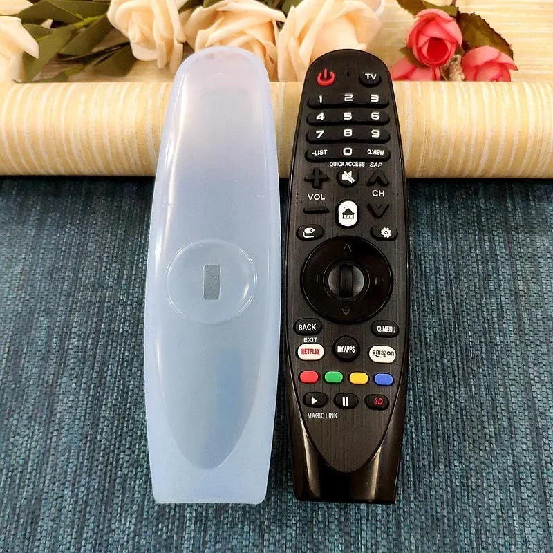 Transparent Silicone Case For LG Dynamic TV Remote Control Protective Cover AN-MR600/650 Thicken Anti-fall Shockproof Sleeve