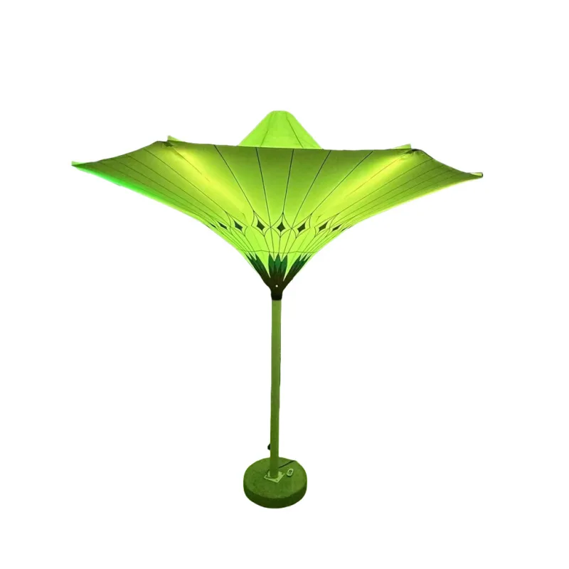 

Outdoor large umbrella 4M parasol courtyard beach umbrella hotel swimming pool sun umbrella designer creative colorful flower um