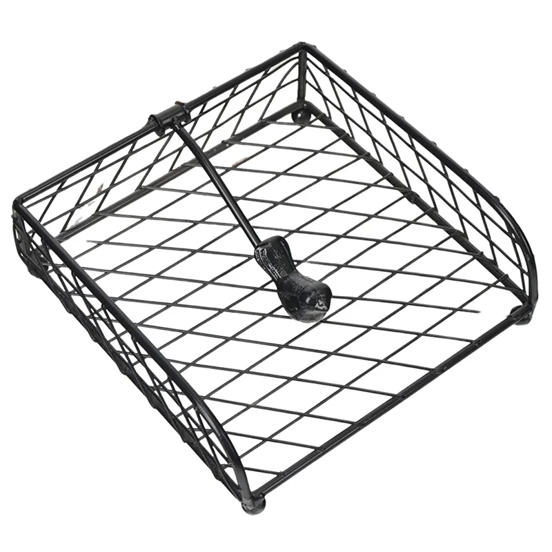 Vertikaler Netz-Serviettenhalter mit Spenderarm – Serviettenhalter für Tisch, Küche, Arbeitsplatten und Tische im Freien