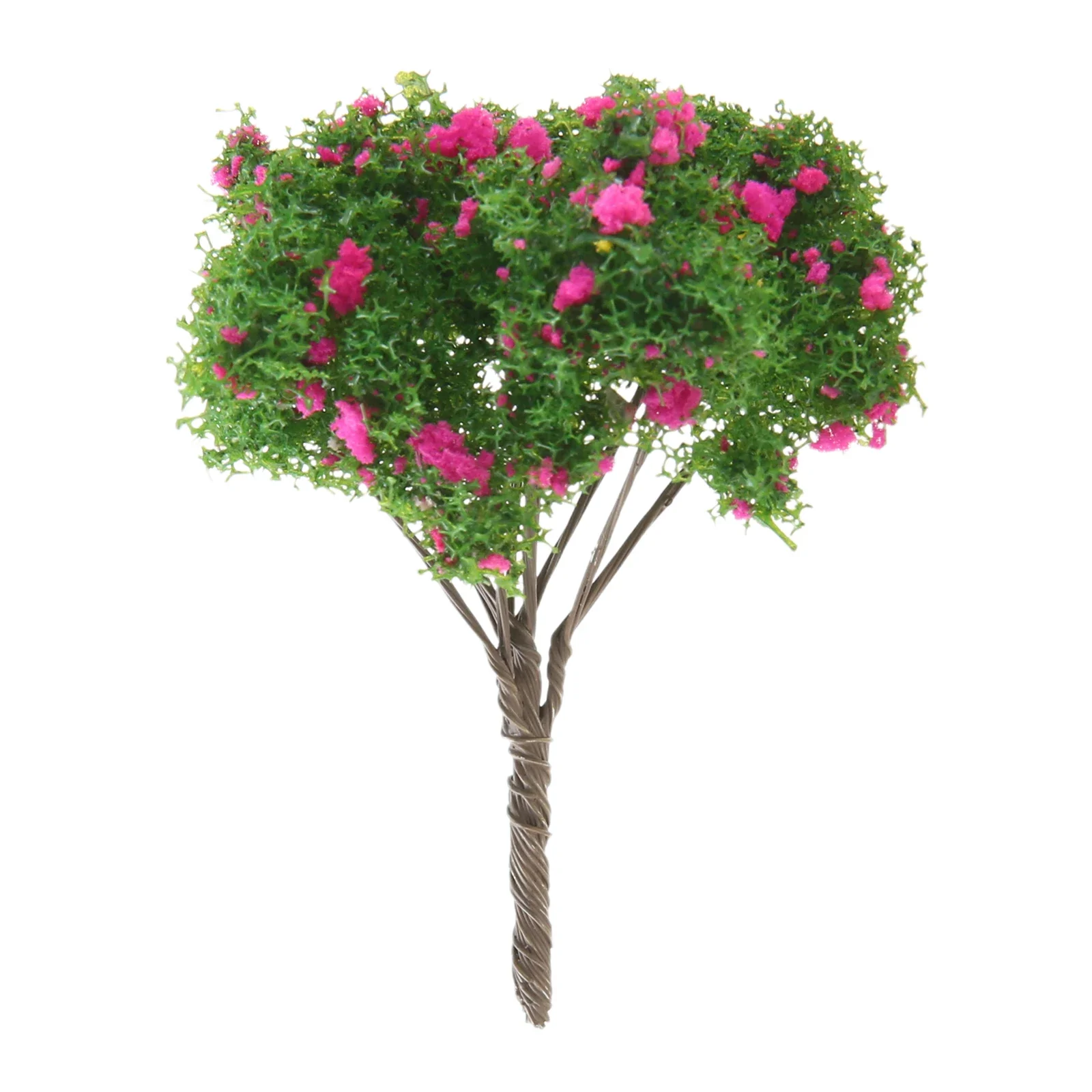 12Pcs Plastic Miniature Model Fake Trees N Scale for Fairy Garden Train Railway Scenery Diorama Layout DIY Craft Table Ornaments
