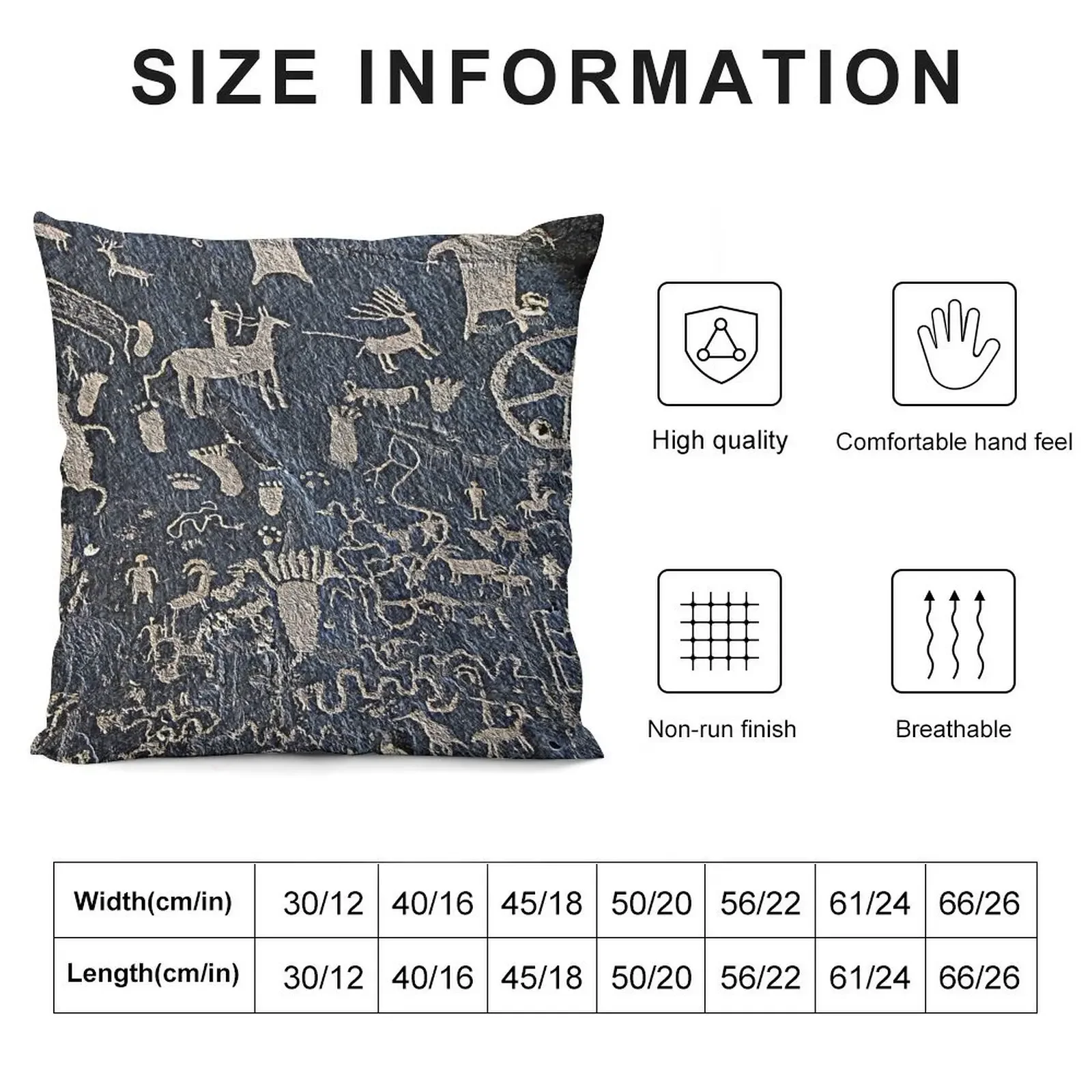 Petroglyphs Throw Pillow ornamental pillows Custom Cushion Decorative Cushions For Luxury Sofa pillow