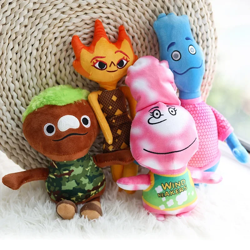 Cartoon‌ Elemental Plush Toy Ember‌Wade Plush Doll Room Decoration Soft Doll Sofa Pillow Friend Children Birthday Surprise Gift