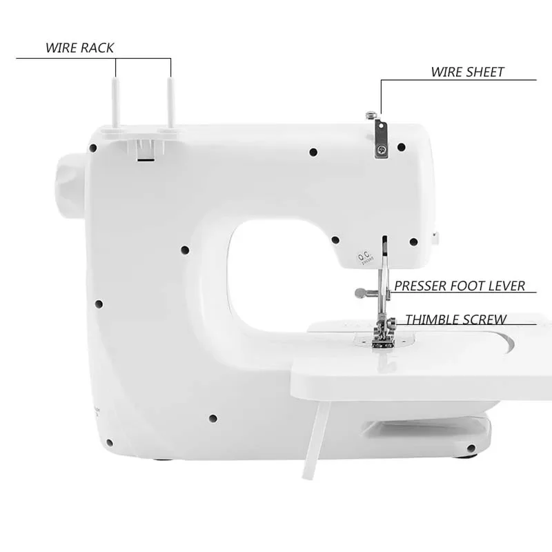 

UFR-608A Electric Foot Pedal Desktop Overlocking Household Multifunctional Thickness Sewing Machine 6V Mini Sewing Machine