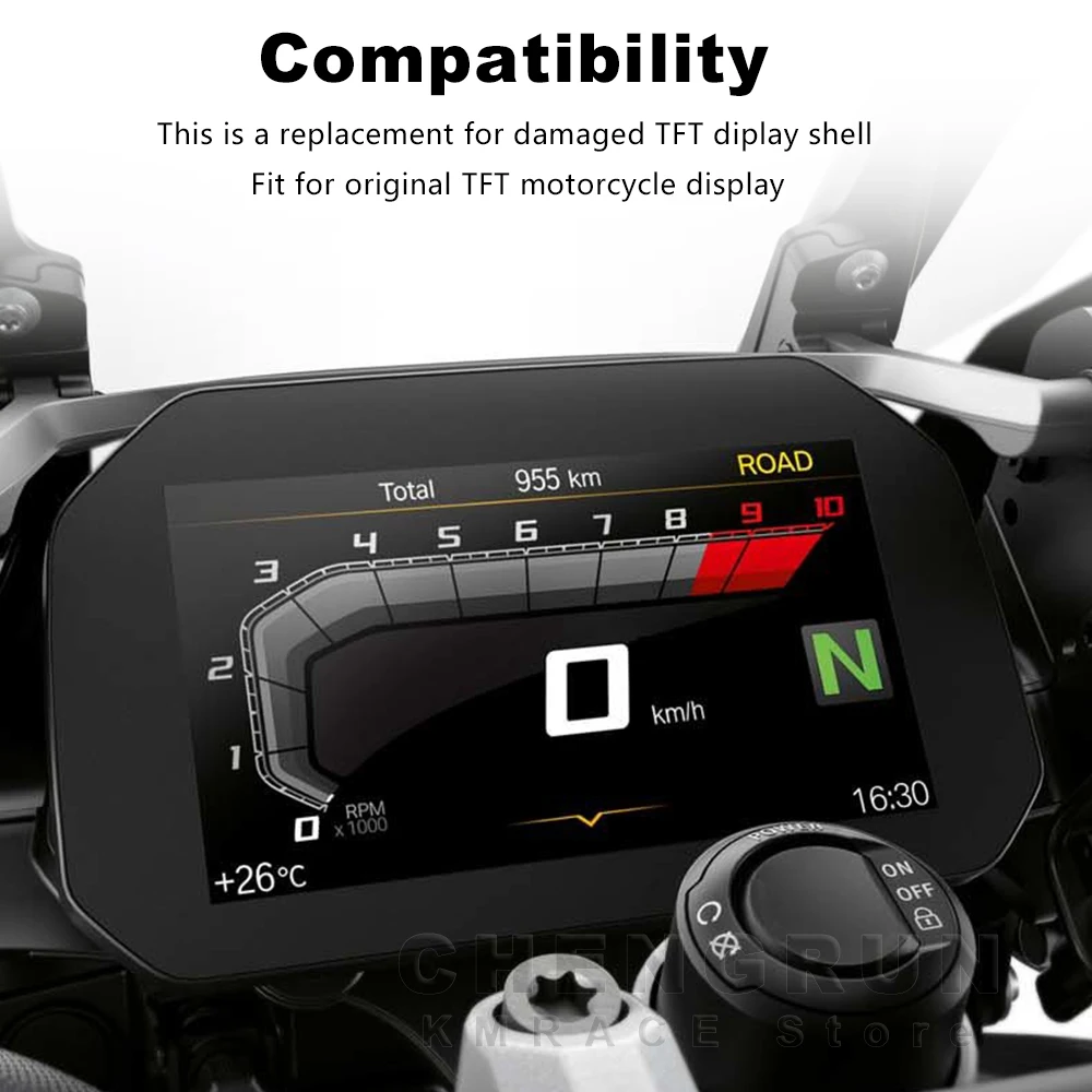 Dashboard Cover Aluminum Alloy for BMW R1250GS R1250R R1250RS S1000RR S1000XR S1000R M1000RR 1250GS Motorcycle Speedometer Shell