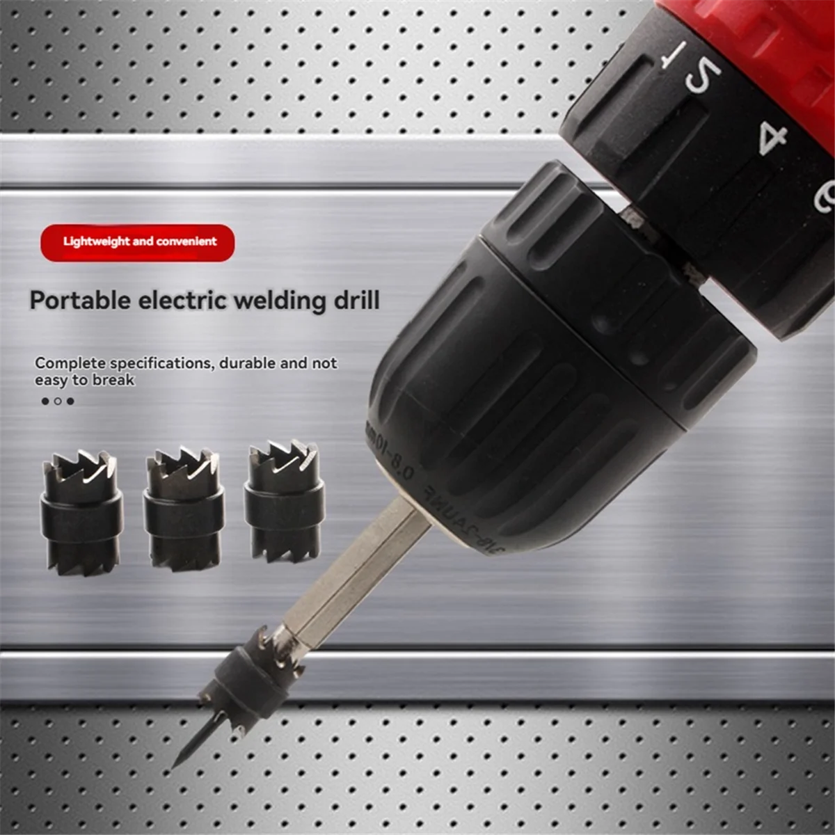 AA25 13pcs Spot Weld Cutter Set,Spot Weld Drill Bits,Hex Shank Sheet Hole Cutters for Power Drills,for Spot Welding Removal