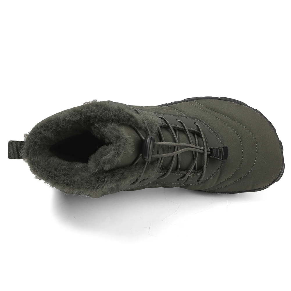 Barefoot Snow Boots Outdoor Trekking Shoes Anti Slip Plush Barefoot Shoes Thermal Casual Winter Booties Plush for Outdoor Travel