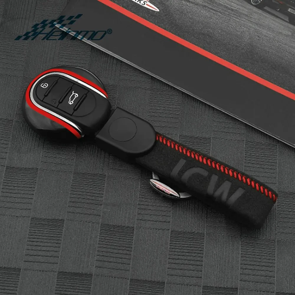 Car Styling Suede Accessories KeyChain Key Case Cover Protector Rope For MINI Cooper JCW D S ONE F54 F55 F56 F57 F60 Countryman