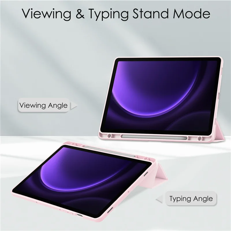 For Samsung Galaxy Tab S9 FE+ Case 10.9 12.4 inch 2023 Clear Hard PC Soft Back For Funda Tab A9 S9 FE Plus 12 4 S9 Tablet Cover