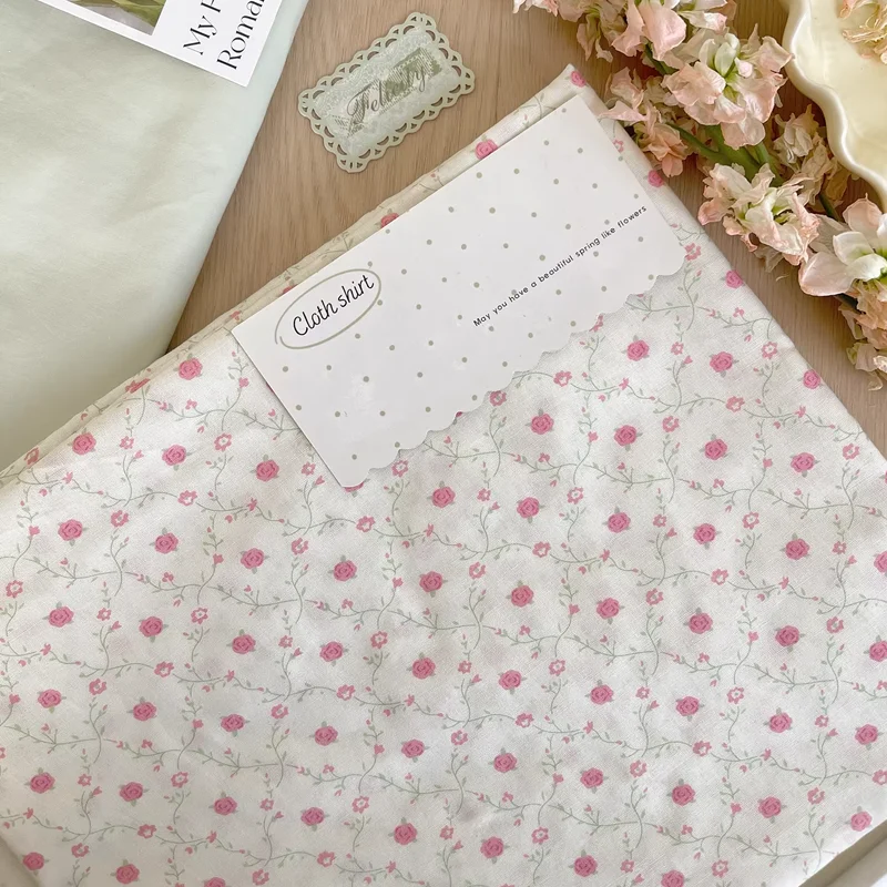 

Cotton Polyester Floral Fabric DIY Skirts Handmade Pajamas Accessories Bed Sheets Pillowcases Fabrics