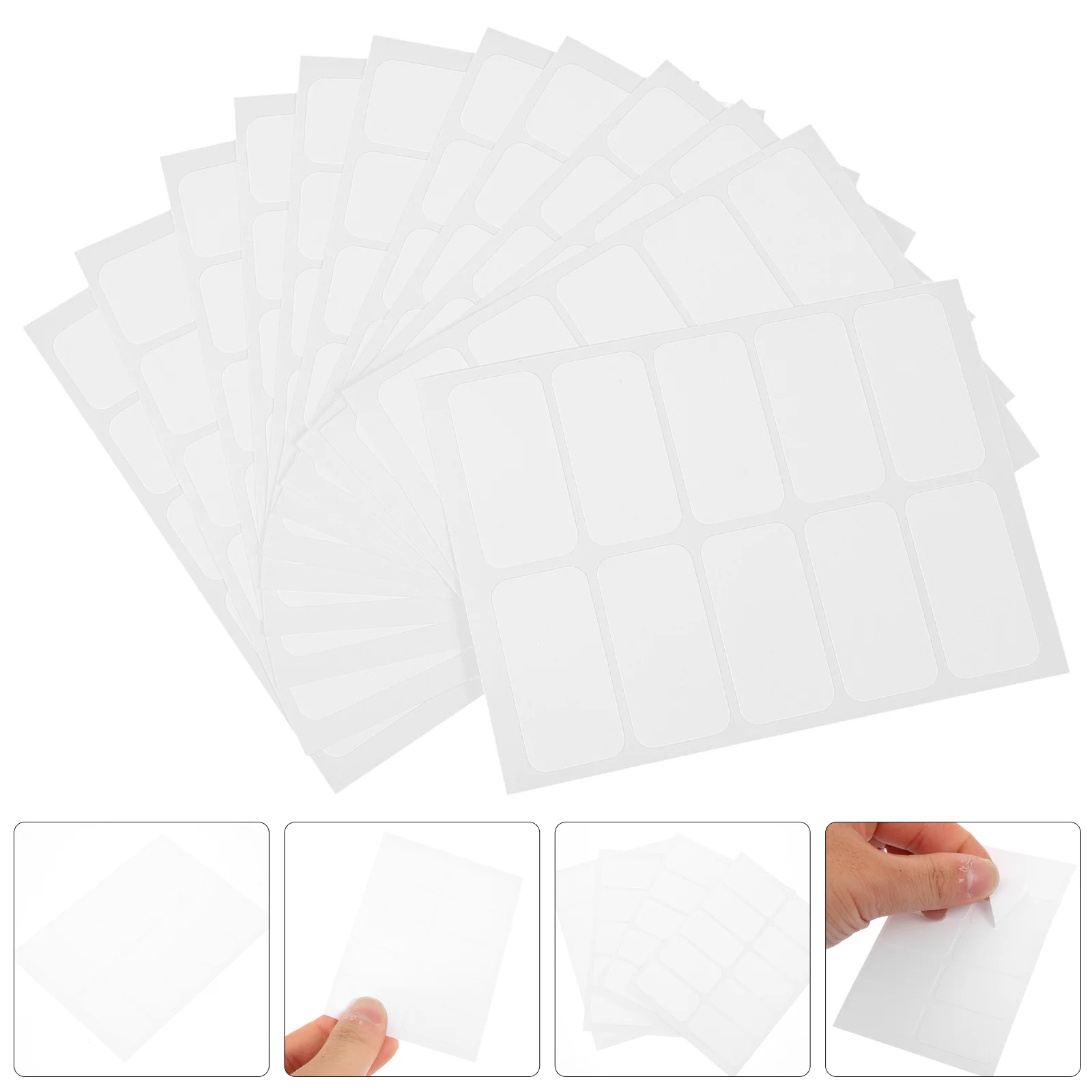 120 Pcs Writable Labels for Garment Laundry Stickers Clothing Washable Name Copper Plate Child