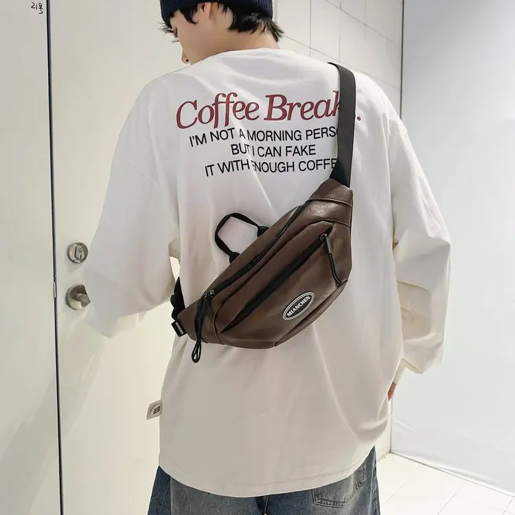 

New Trendy Brand Women's Bags, Japanese PU Breast Bags, Crossbody Riding Models, Student Leisure Style