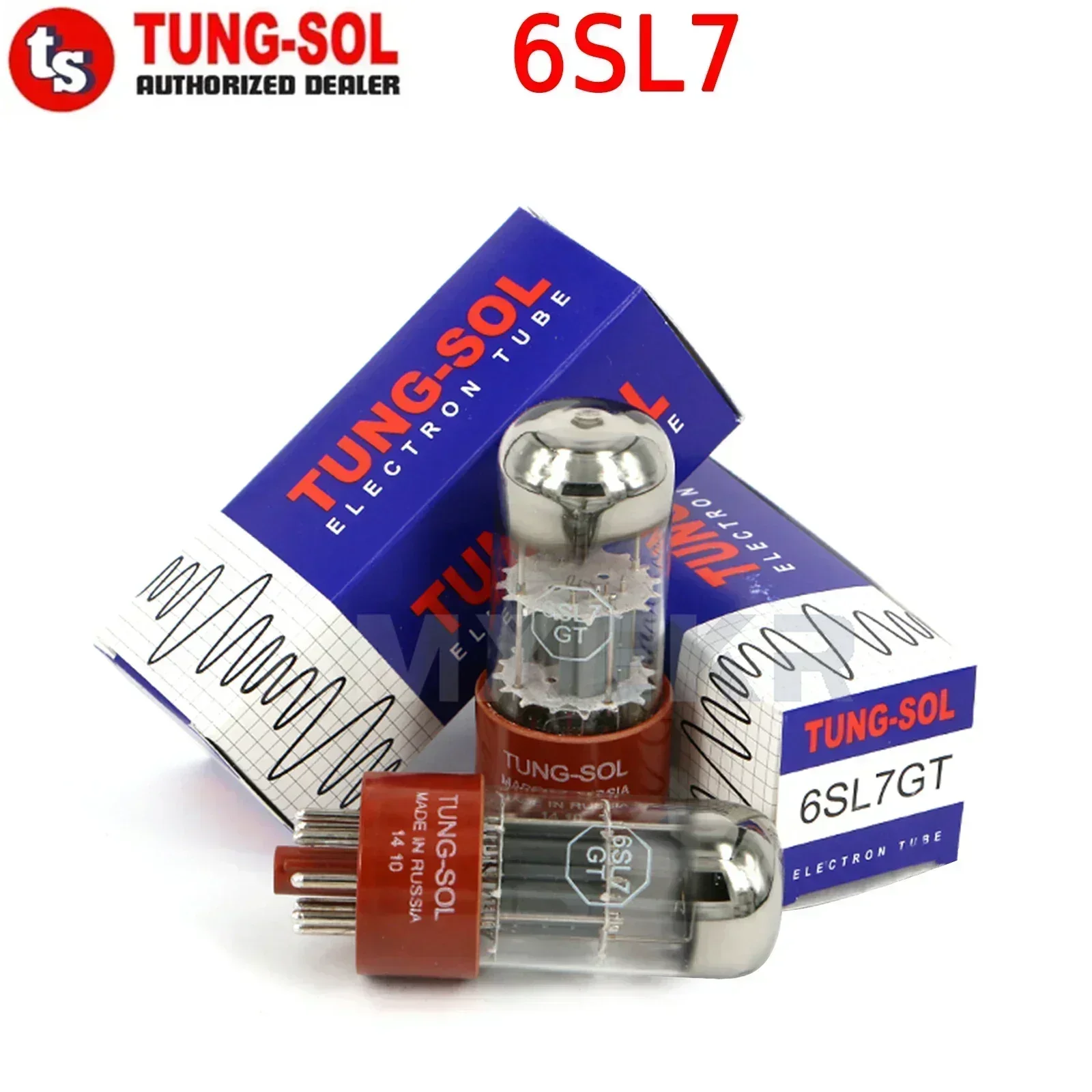 

TUNG-SOL 6SL7 Замена электронной лампы 6SL7/6N9P/6H9C Вакуумная лампа Оригинальная заводская точность соответствия для усилителя