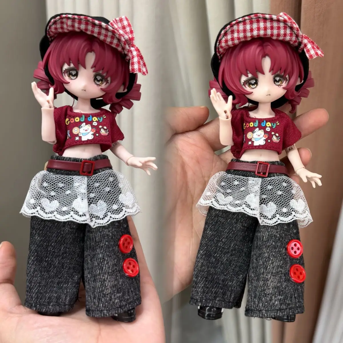 New Suit Ob11 Doll Clothes Flat Replace 8 Points 12 Points Bjd Dress Up 16-17 Cm Doll Skirt Daily Wear Suitable for Bjd view 4