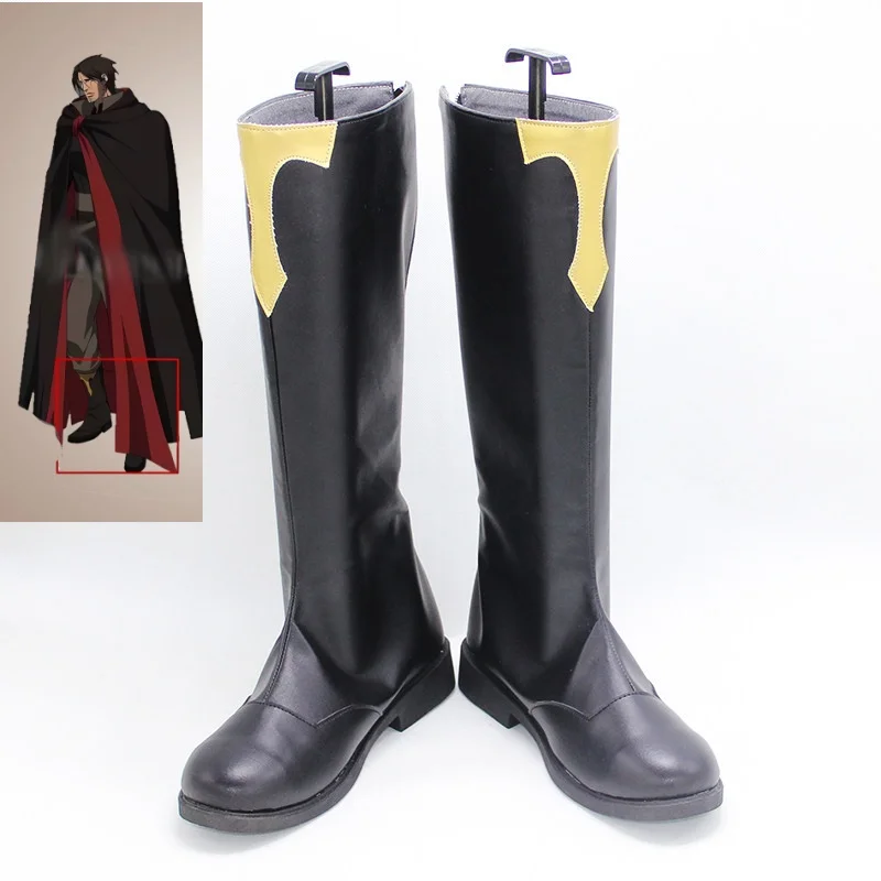 

Castlevania Trevor Belmont Cosplay Costume Shoes Handmade Faux Leather Boots Halloween Carnival Boots