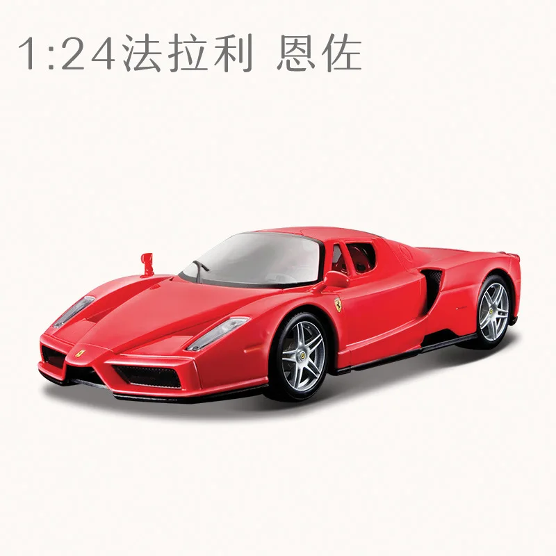 1:24 Bburago Ferrari ENZO FERRAR Aolly Model Baking Paint Electrostatic Painting Ferrari Car Model Collection Toy Boyfriend Gift