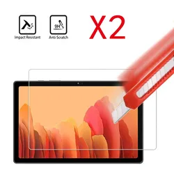 2Pcs Tablet Tempered Glass Screen Protector Cover for Samsung Galaxy Tab A7 2020 T500/T505 10.4Inch Full Coverage Screen