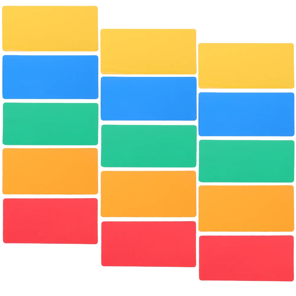 15 Pcs Wipe Label Magnetic Dry Erase Labels Writable Magnets Locker Markers Erasable Rubber Tag Board