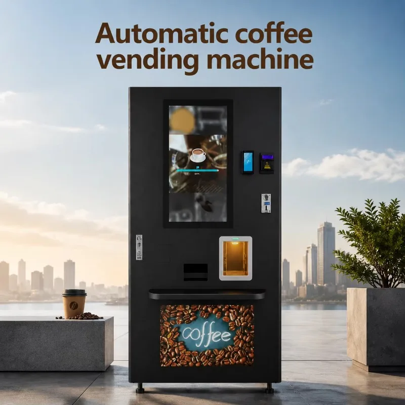 Commercial Espresso Coffee Vending Equipment Automatic Self Service Beverage Machine for Hotel Restaurant and Shopping Center