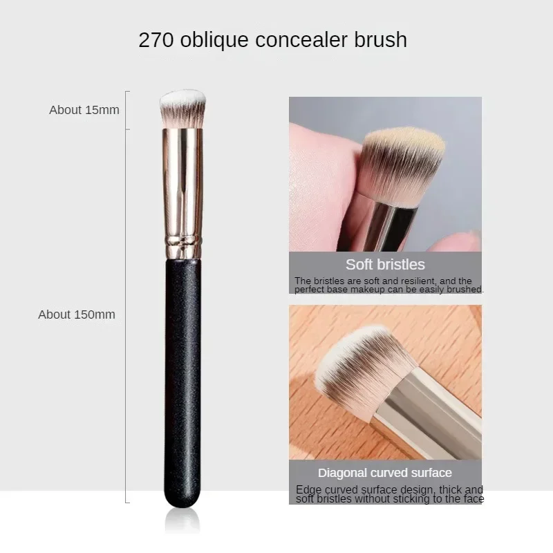 Brochas de maquillaje 170/270 para polvo, base, corrector, crema BB, rubor, corrector y base líquida, herramientas para el rostro 2