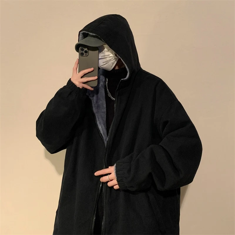 

Мужская демисезонная куртка-худи Pure Bla Fce с подкладкой, в американском стиле, приталенная, на молнии