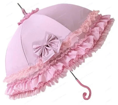 

French Style Lace Parasol – Elegant Sun Protection Umbrella for Women, Wedding Photography Prop