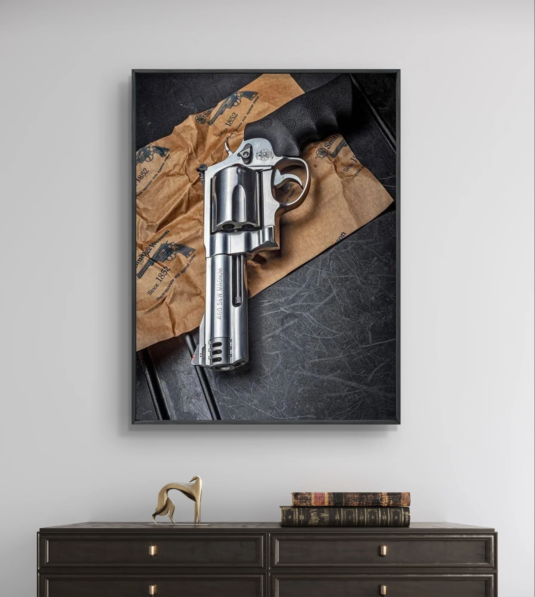 Gun Diamond Art Painting Retro Pistol Diy Diamond Embroidery Cross Stitch Adult Handicraft Gift Military Fans Home Wall Decor