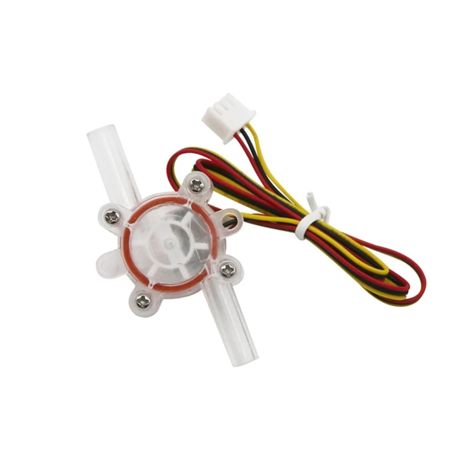 Hall Type Water Flow Sensor Switch Flowmeter Counter Fluid Meter 0.01～0.1/m3/h Input Voltage DC5~24V