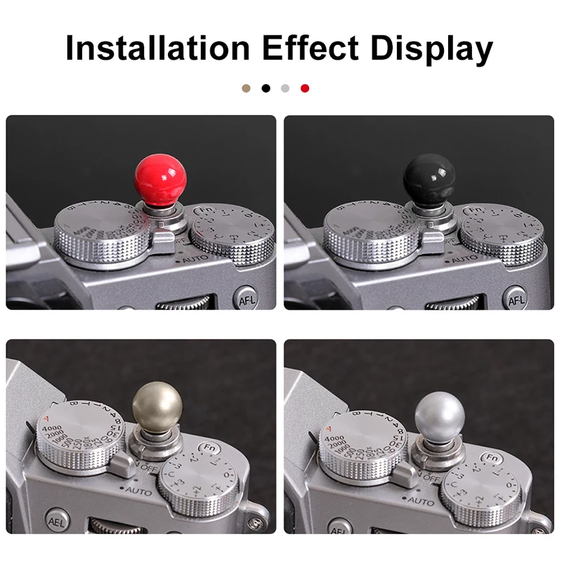 Soft Shutter Release Button Durable Triggers Ball Shaped for Fuji Nikon Canon Leica SLR DSLR