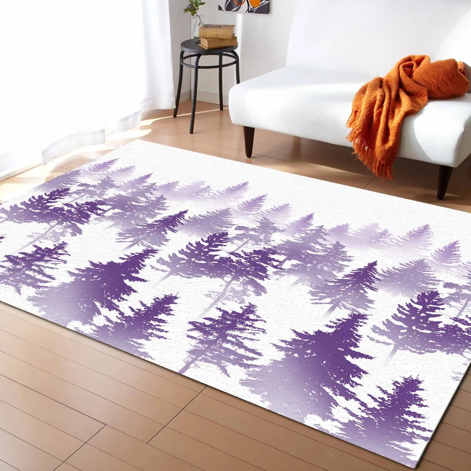 

Forest Silhouette Abstract Carpet For Home Living Room Bedroom Bedside Decor Large Area Rug Teen Room Decor Carpet