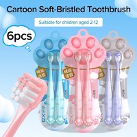 Cartoon Cute Cat Claw Shaped CHILDREN'S Soft Bristled Toothbrush Suitable for Cleaning the Oral Cavity for Ages 2-12