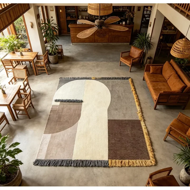 Custom Hand Tufted Wool Carpet Luxury High Quality Modern Style Rug Suitable for Executive Lounge Decoration