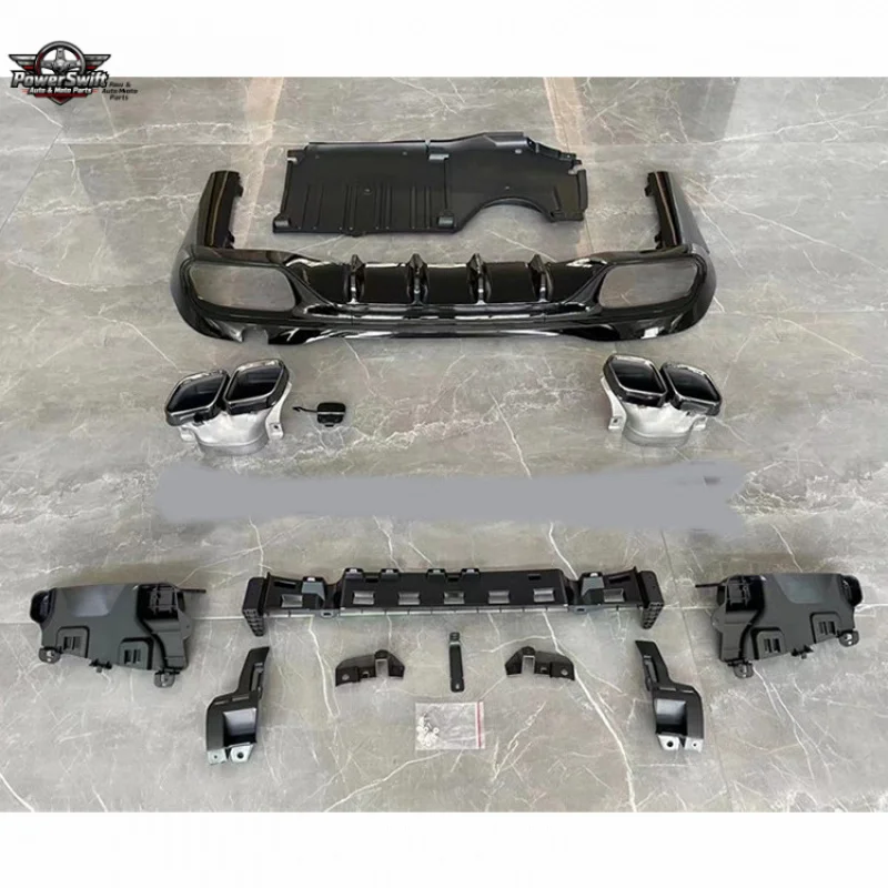 

Suitable for Mercedes-Benz New C-Class Lip Tail Diffuser W206 -Door Modified C63 AMG Four-Outlet Small Surround Rear Sp