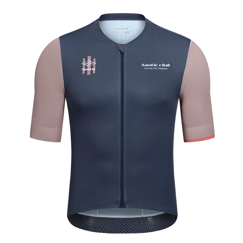 Santic Men Cycling Jersyes NEW Spring/Summer Cycling Clothes Short Sleeve Bicycle Professional Cycling Clothes Top TM26C02259