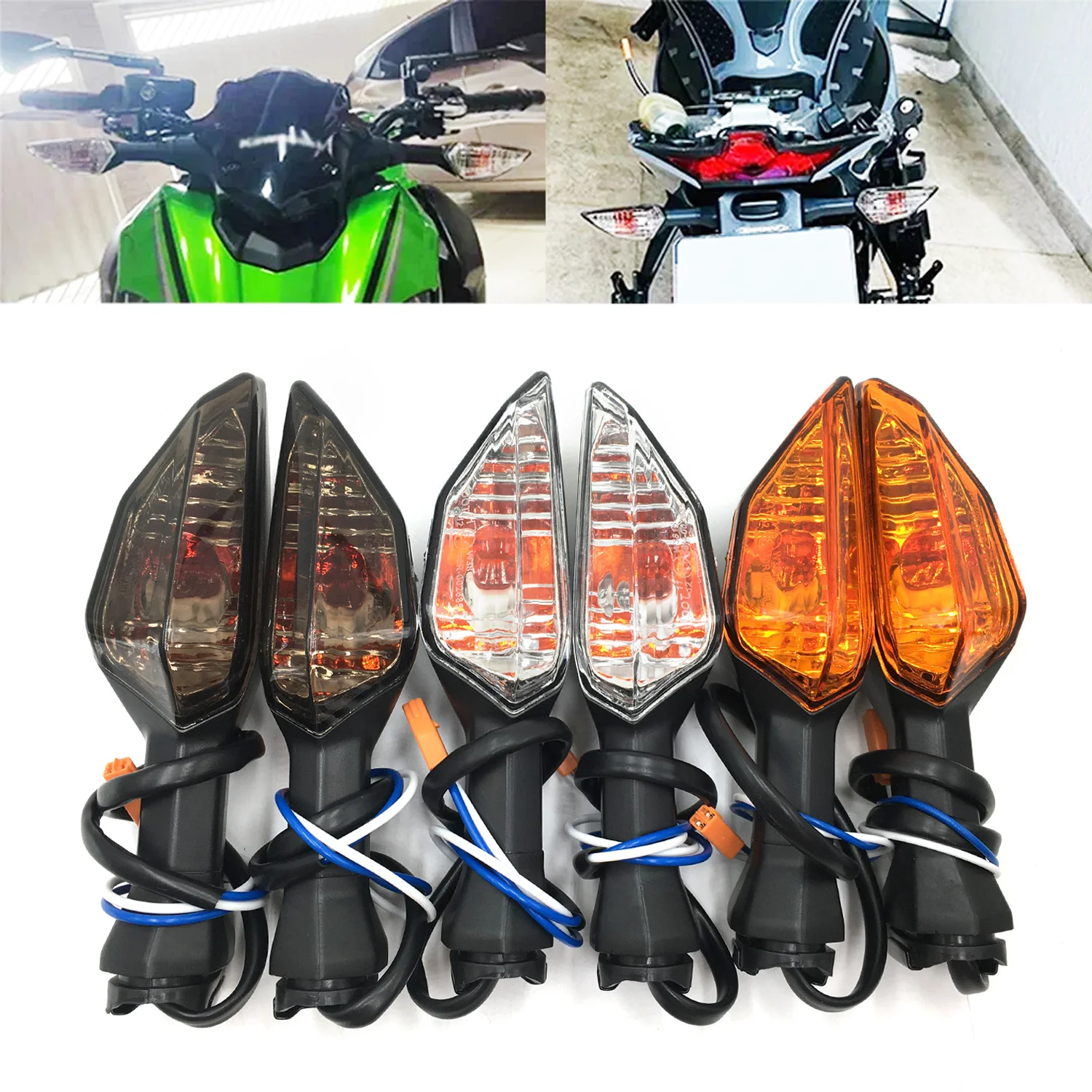 

Указатели поворота мотоциклетные мигалки для Kawasaki Versys 650 Ninja 650 Z750 Z250 Z900 SL Z650 400 ZX6R индикаторы аксессуары