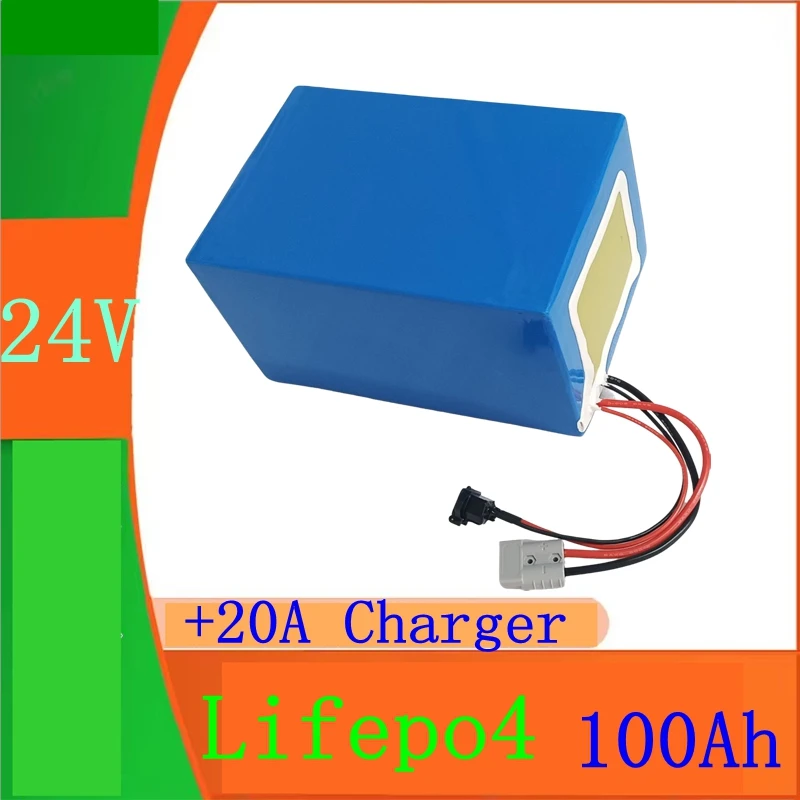 

Batería de iones de litio de 24V, 200Ah, bluetooth, aplicación BMS, 7s, 24V, para RV, triciclo, furgoneta, barco, Energía solar