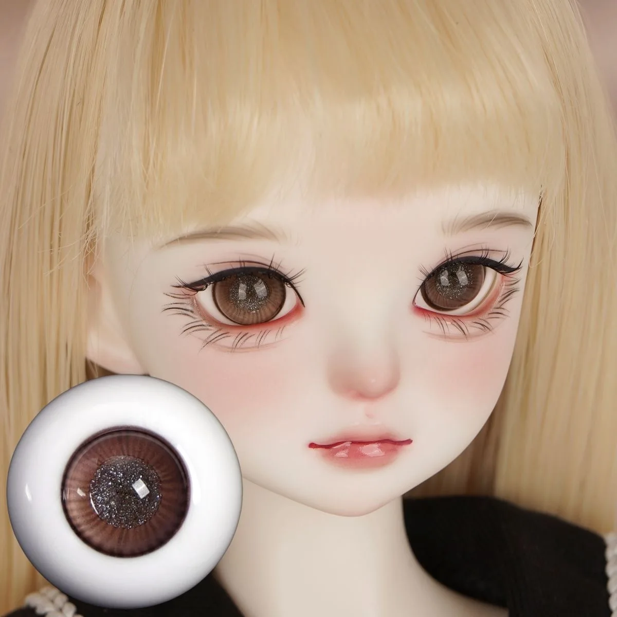 Boneca bjd globo ocular adequado para 1/3 1/4 1/6 ob11 tamanho olhos para brinquedos bonito gesso olho artesanal boneca globo ocular acessórios