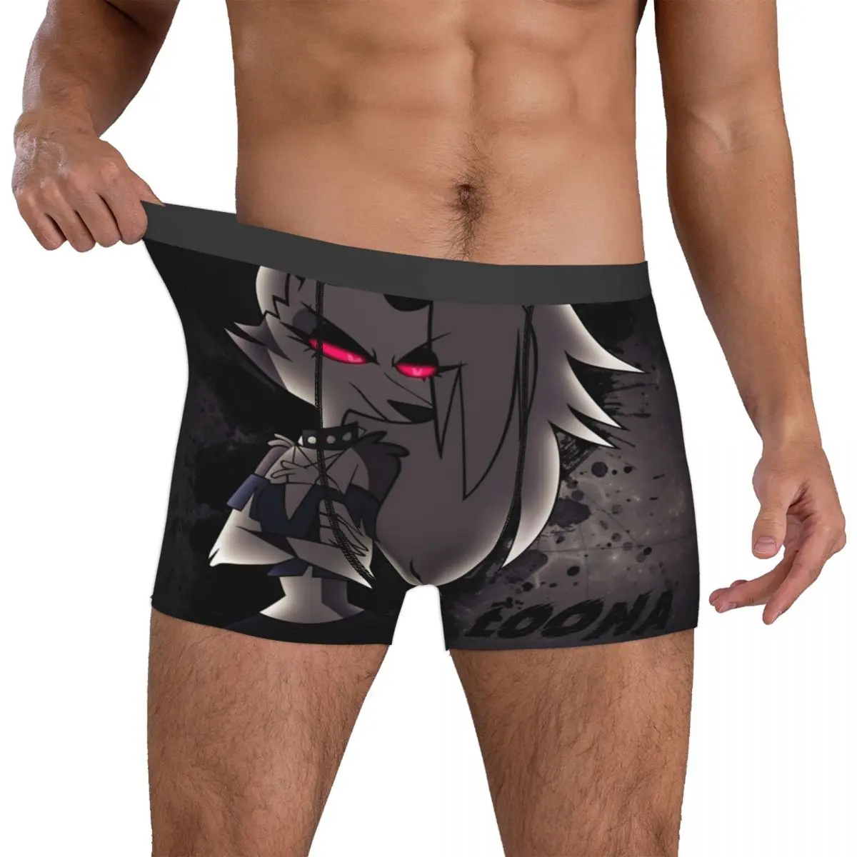 Loona Men Boxer Briefs Helluva Blitzo Adult Animation Highly Breathable Underpants High Quality Print Shorts Gift Idea