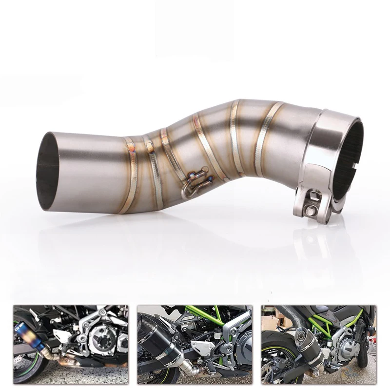 

51 мм выхлопная труба мотоцикла, модифицированная труба среднего звена, Escape Moto с DB Killer, нержавеющая сталь для Kawasaki Z900-2019
