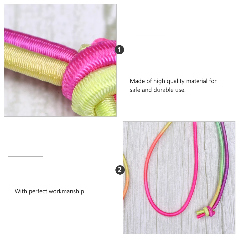 5-delig rubberen band kleurrijk springtouw kind kinderen sportspeelgoed overslaan voor meisje