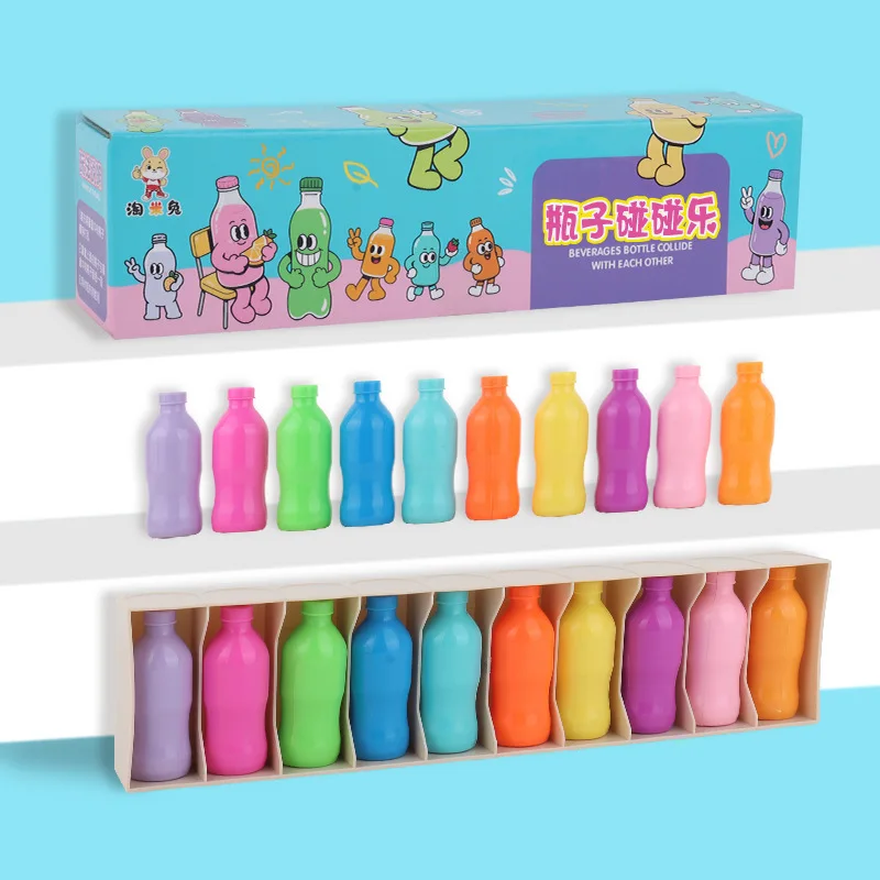 Rompecabezas de juguete de clasificación colorido para niños, juego de adivina la botella, juego de entrenamiento de memoria, juego de mesa de interacción entre padres e hijos