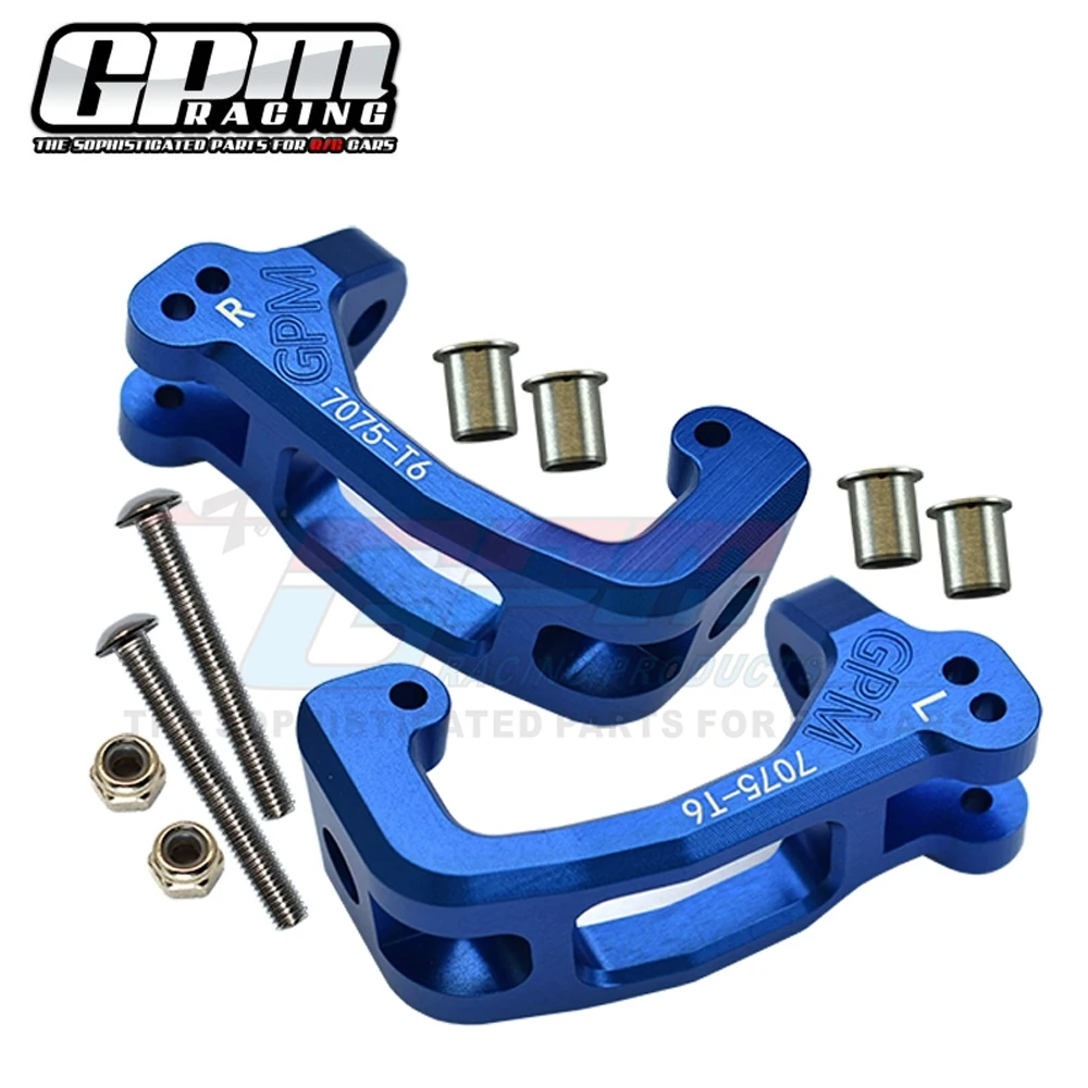 GPM Metal 7075 Alloy Front C Hub Caster Blocks C Mount 9532 for Traxxas 1/8 Sledge Monster Truck 95076-4 RC Cars Upgrade Parts