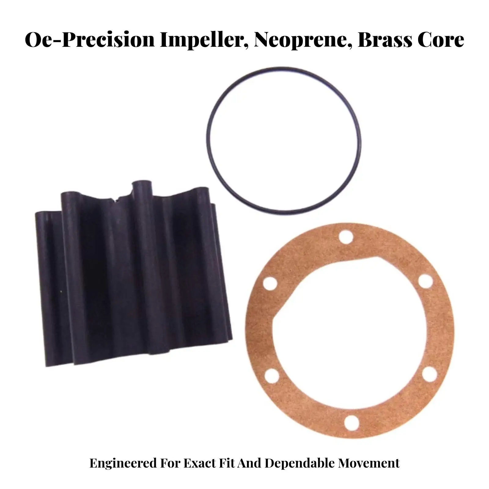 Water Circulator Impeller Repair Kit Sealed Impeller with Gasket and Sealing Washer Direct Fit Replacement for Marine Mechanics