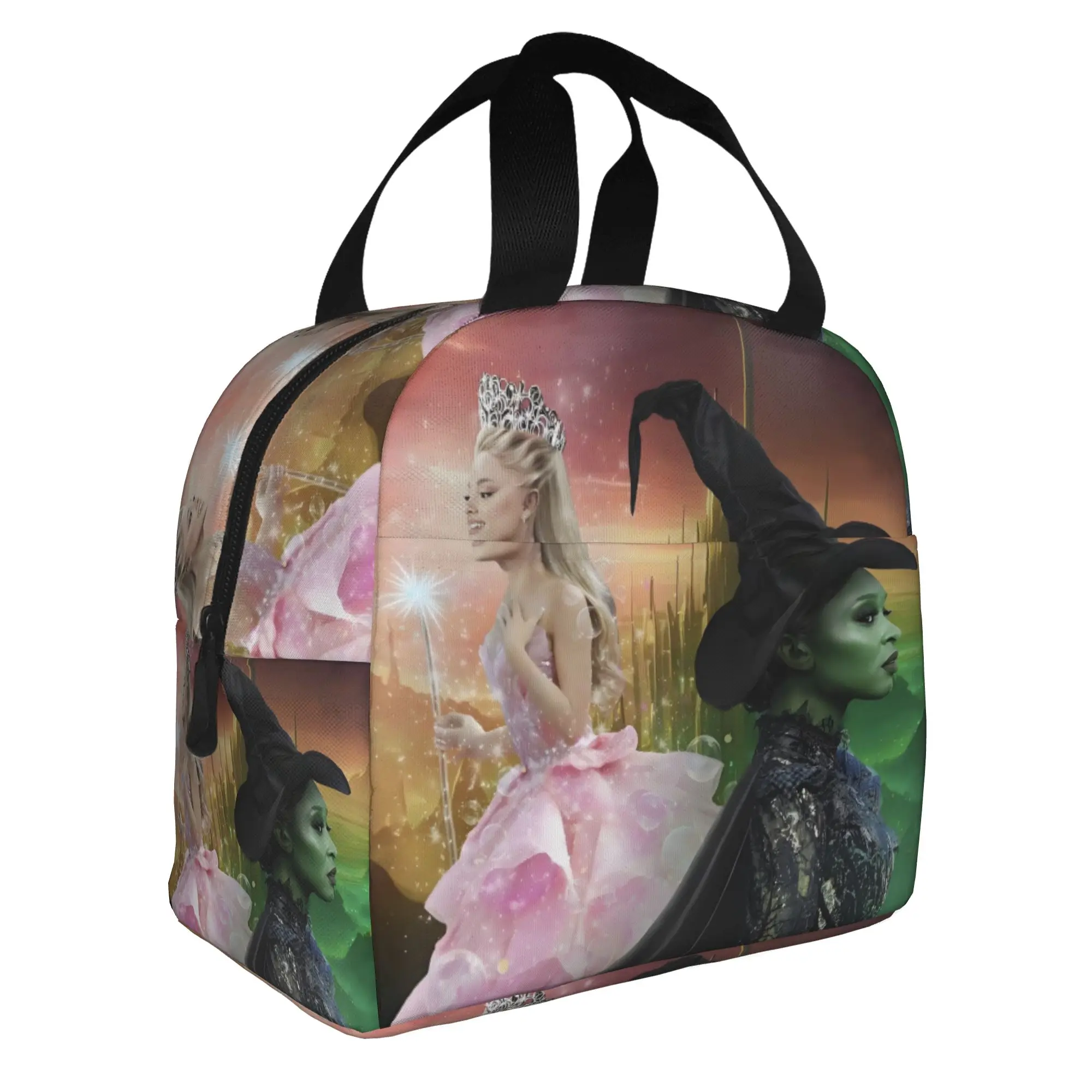 W-Wickeds Lunch Bag Women Glinda Elegant Good Witch Warm Cooler Insulated Lunch Box for Adult Office